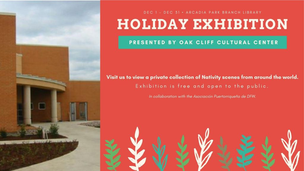 Dec 1 | Nativity Exhibition at Arcadia Park Branch Library